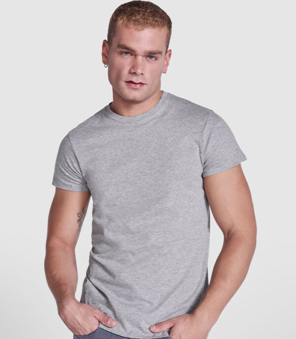 Atomic unisex t-shirt male model