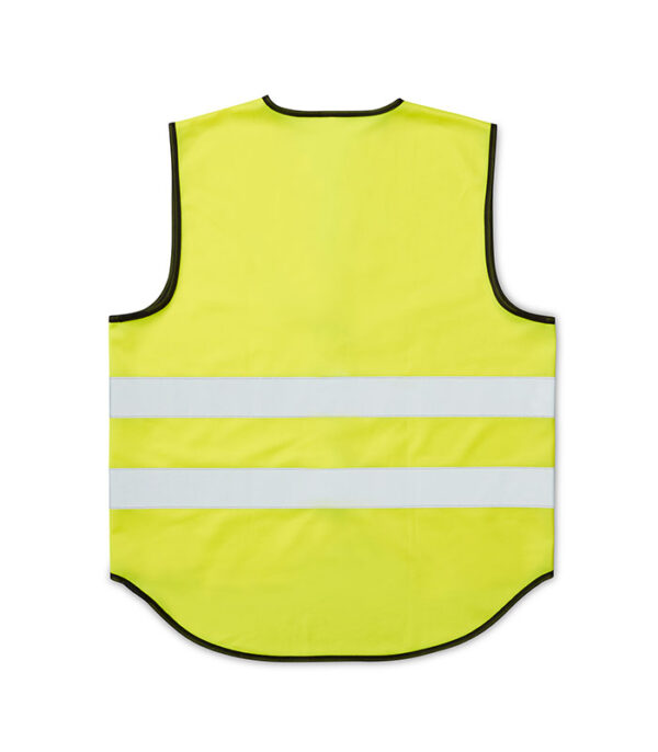Varselväst zip baksida